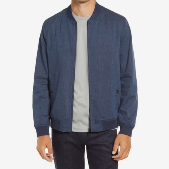 TED BAKER Tynne Canvas Bomber Jacket Size 7 US 46 - Picture 1 of 9
